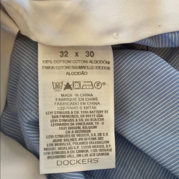 Dockers D2 Black Straight Fit Essential Khaki Pants - Picture 6 of 8